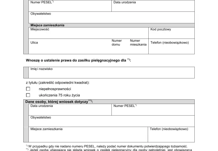 Jak napisać wniosek o zasiłek pielęgnacyjny bez błędów – praktyczny poradnik krok po kroku