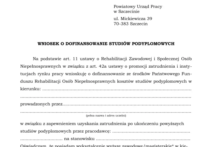 Jak napisać skuteczne uzasadnienie wniosku o dofinansowanie studiów podyplomowych i zwiększyć szanse na sukces