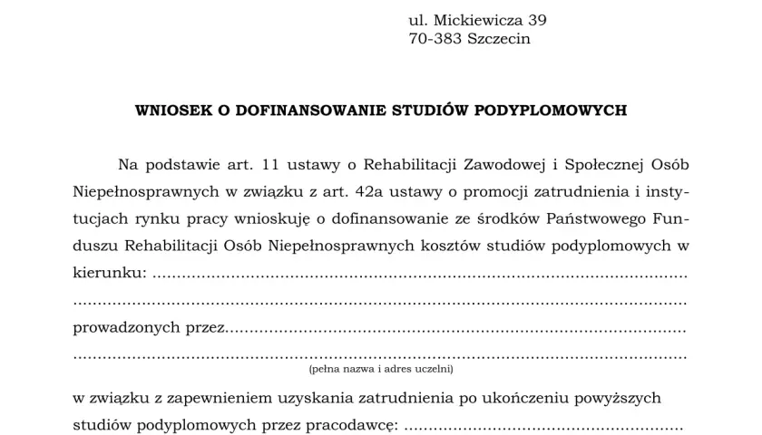 Jak napisać skuteczne uzasadnienie wniosku o dofinansowanie studiów podyplomowych i zwiększyć szanse na sukces