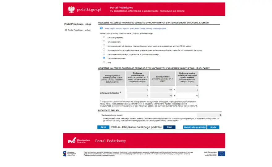 Jak wypełnić PCC-3 przy ustanowieniu hipoteki, uniknij błędów