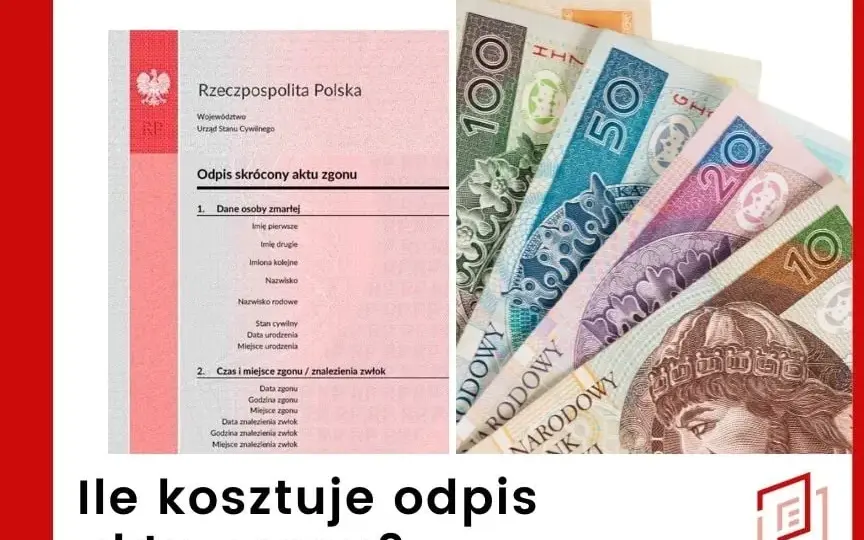 Ile kosztuje odpis aktu zgonu? Sprawdź ceny i uniknij niepotrzebnych kosztów