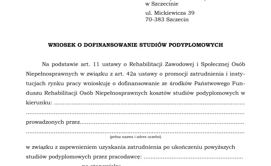 Jak napisać skuteczne uzasadnienie wniosku o dofinansowanie studiów podyplomowych i zwiększyć szanse na sukces