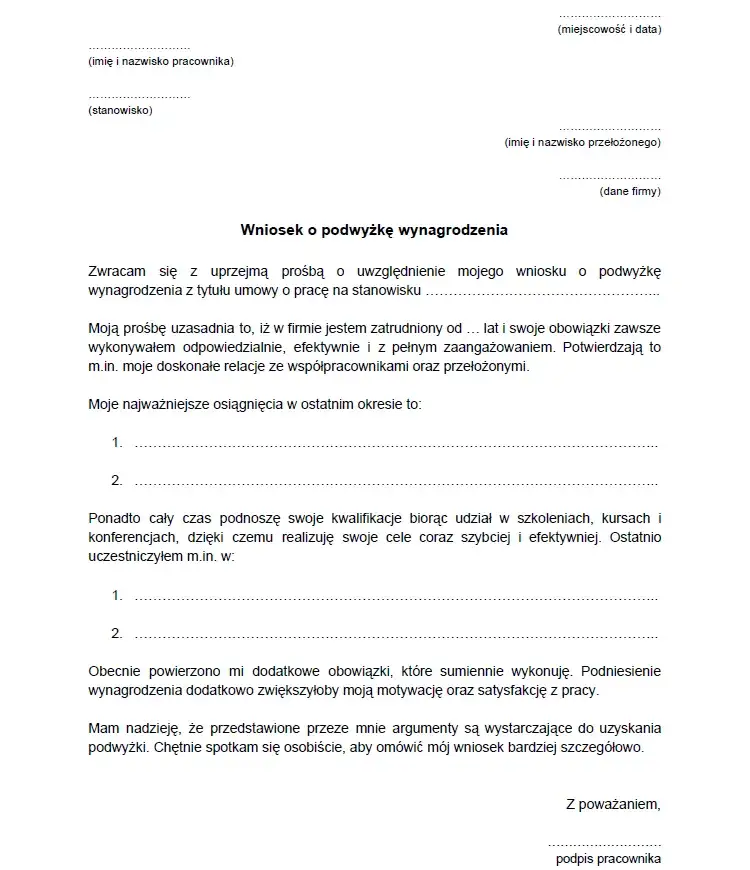 Zdjęcie Jak napisać skuteczny wniosek o podwyżkę i uniknąć błędów – praktyczne porady